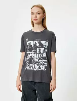 Рубашка Koton, темно-серый