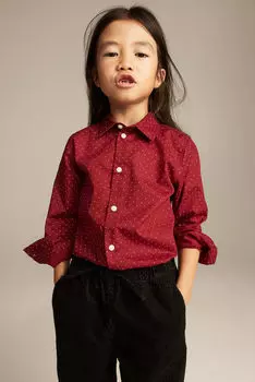 Рубашка, которую легко гладить H&M, красный