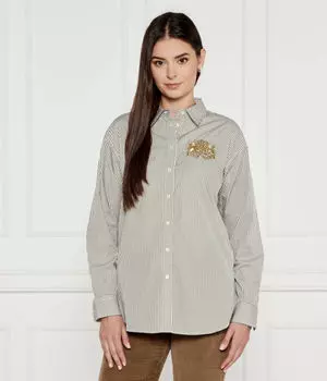 Рубашка котта Relaxed fit Lauren Ralph Lauren, зеленый
