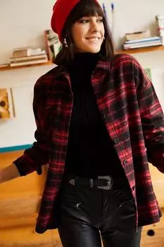 Рубашка – красная – стандартного кроя Olalook, красный