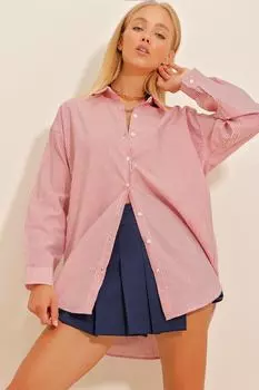 Рубашка – красная – стандартного кроя Trend Alaat Stili, красный