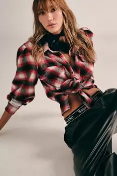 Рубашка – красная – стандартного кроя Trendyol, красный