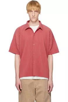 Рубашка красного цвета месяца в апреле HOMME PLISS ISSEY MIYAKE