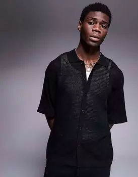 Рубашка крючком ADPT черного цвета