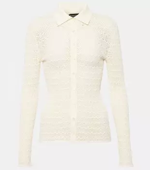 Рубашка крючком Tom Ford, белый