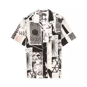 Рубашка Ksubi Love Rave Resort Short-Sleeve Shirt 'White', белый
