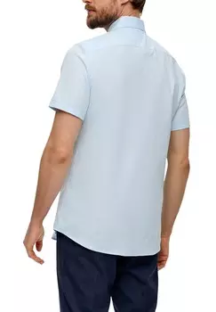 Рубашка KURZARM DOBBY STRUKTUR s.Oliver BLACK LABEL, светло-голубой