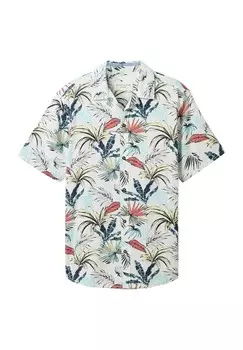 Рубашка KURZARM MIT ALLOVER TOM TAILOR, белый