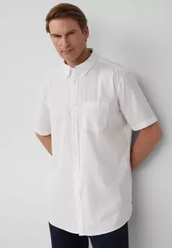 Рубашка KURZARM MIT WASCHUNG UND TAPE s.Oliver, белый