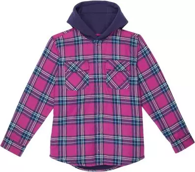 Рубашка L.L.Bean Fleece Lined Flannel Shirt Hooded Plaid, цвет Sugarplum