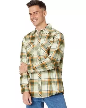 Рубашка L.L.Bean Katahdin Performance Flannel, цвет Dark Bronze/Forest Shade