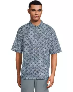 Рубашка L.L.Bean Tropics Shirt Short Sleeve Traditional Fit Print Shirt, цвет Mariner Geo