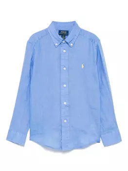Рубашка льняная POLO RALPH LAUREN KIDS, синий
