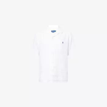 Рубашка льняная Polo Ralph Lauren с отложным воротником, белый