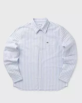 Рубашка Lacoste Regular Fit Striped Oxford Cotton Shirt, цвет overview/white