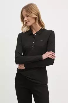 Рубашка Lacoste с длинными рукавами, черный