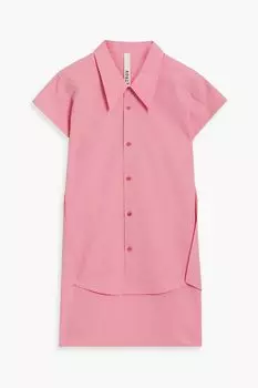 Рубашка Ladio из поплина из хлопка и шелка PETAR PETROV, бабблгам