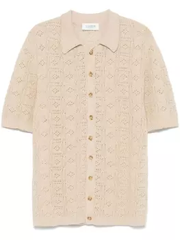 Рубашка Laneus ажурной вязки, нейтральный