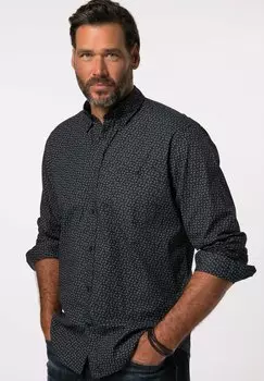 Рубашка LANGARM ALLOVERPRINT MODERN FIT JP1880, темно-синий