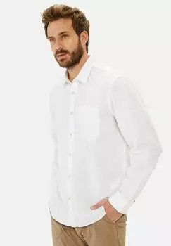 Рубашка LANGARM MIT SOFT-WASH-VEREDELUNG camel active, белый