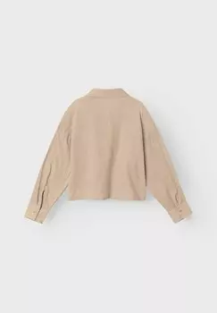 Рубашка LANGARM Name it, бежевый