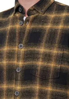 Рубашка Langarm Rusty Neal, черно-желтая