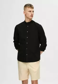 Рубашка LANGRMELIGES Selected Homme, черный
