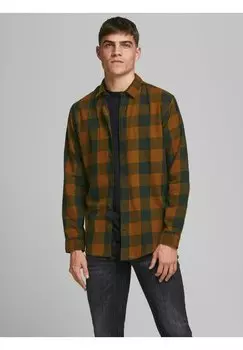 Рубашка LANGRMLIGES TWILL MIT Jack & Jones, апельсин