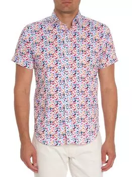 Рубашка Langston с пуговицами спереди Robert Graham, разноцветный