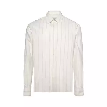 Рубашка Lanvin Striped Boxy Shirt 'White/Black', белый
