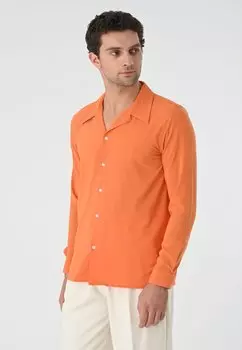 Рубашка Lapel Collar Long Sleeve Antioch, цвет orange
