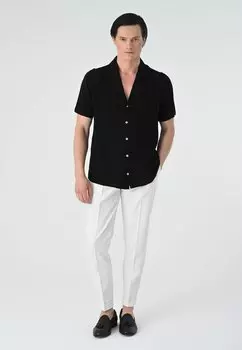 Рубашка Lapel Collar Short Sleeve Antioch, черная