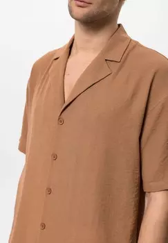 Рубашка LAPEL COLLAR SHORT SLEEVE Antioch, светло-коричневый