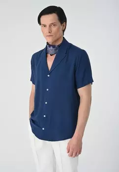 Рубашка LAPEL COLLAR SHORT SLEEVE Antioch, темно-синий
