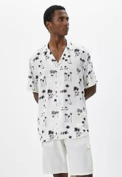 Рубашка LAPEL NECK PALM PRINTED Koton, белый