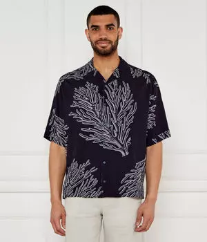 Рубашка lapisy_m Relaxed fit Boss Orange, синий