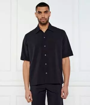 Рубашка lapoully_m Relaxed fit Boss Orange, синий