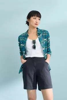 Рубашка Лариса из натурального хлопка Seasalt Cornwall, синий