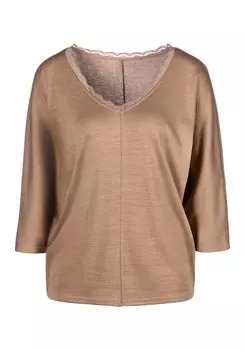 Рубашка LASCANA, бежевый