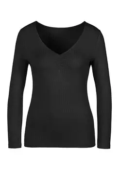 Рубашка LASCANA, черный