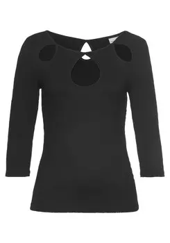 Рубашка LASCANA, черный