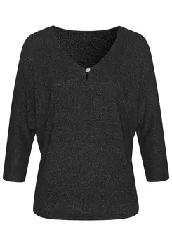 Рубашка LASCANA, черный