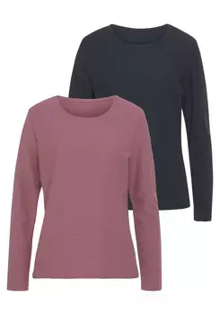 Рубашка LASCANA, цвет beere, navy