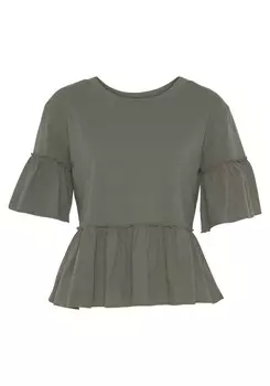 Рубашка Lascana, хаки