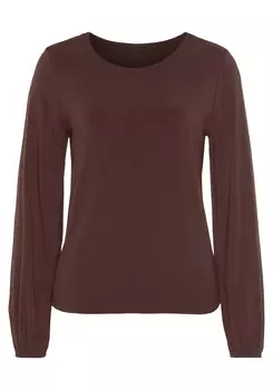 Рубашка LASCANA, коричневый