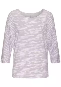 Рубашка LASCANA, сиреневый