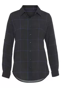 Рубашка LASCANA, темно-синий