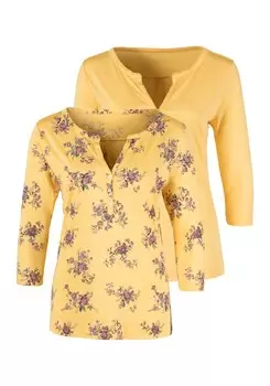 Рубашка Lascana, желтый