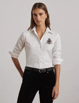 Рубашка LAUREN RALPH LAUREN JAMELKO Classic fit, белый