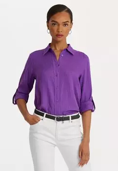 Рубашка Lauren Ralph Lauren КАРРИ С ДЛИННЫМ РУКАВОМ, цвет purple jasper